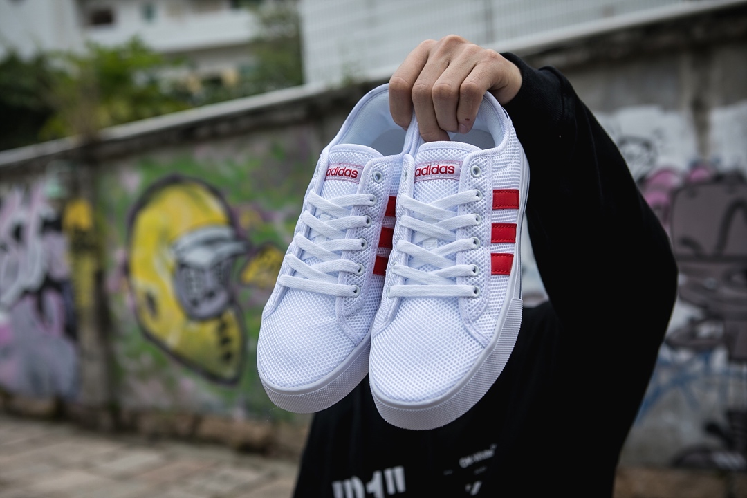 100 真标半码 Adidas阿迪达斯双面大网 男女鞋2019夏季新款运动鞋透气休闲鞋小白板鞋