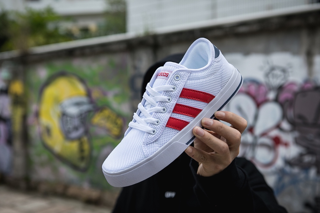 100 真标半码 Adidas阿迪达斯双面大网 男女鞋2019夏季新款运动鞋透气休闲鞋小白板鞋