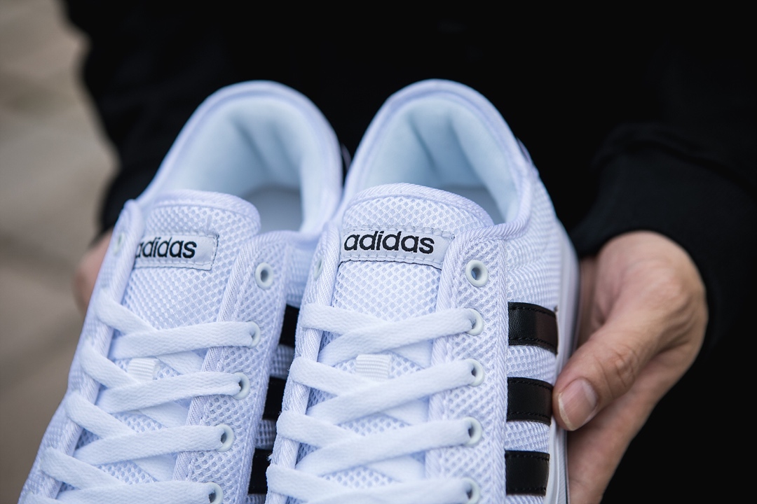 100真标半码 Adidas阿迪达斯双面大网 男女鞋2019夏季新款运动鞋透气休闲鞋小白板鞋