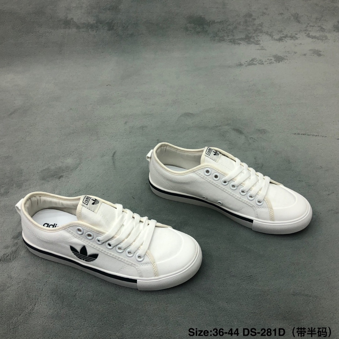 120码数：男女鞋36-44码（带半码）简介：阿迪达斯/Adidas NIZZA 帆布2019新款时尚板鞋