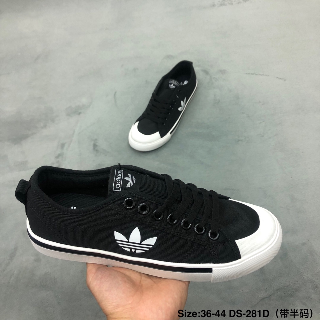 120码数：男女鞋36-44码（带半码）简介：阿迪达斯/Adidas NIZZA 帆布2019新款时尚板鞋
