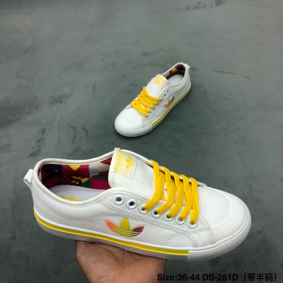 120码数：男女鞋36-44码（带半码）简介：阿迪达斯/Adidas NIZZA 帆布2019新款时尚板鞋
