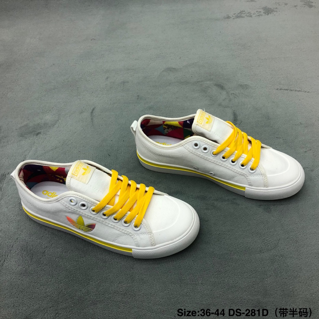 120码数：男女鞋36-44码（带半码）简介：阿迪达斯/Adidas NIZZA 帆布2019新款时尚板鞋