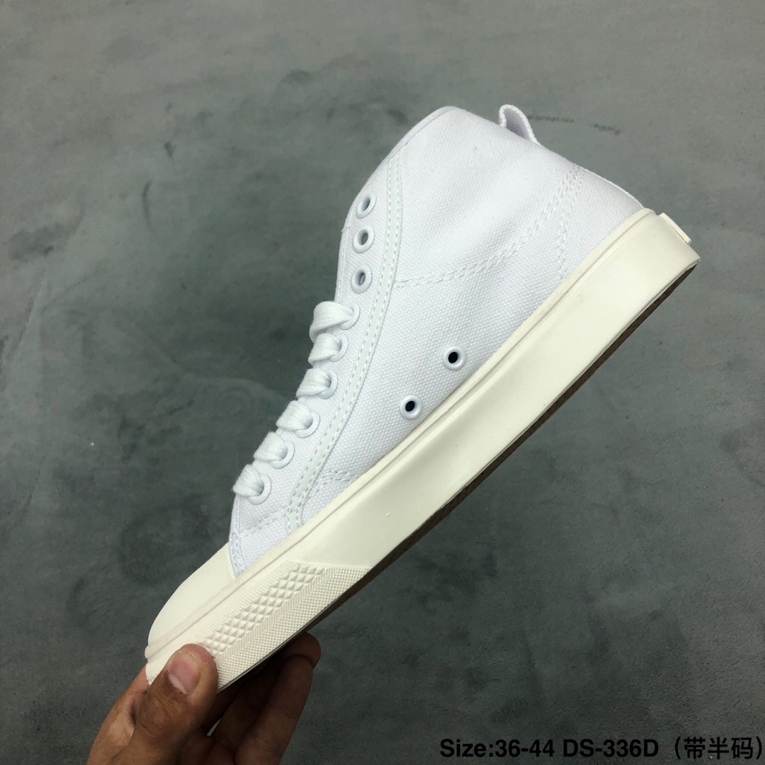 120码数：男女鞋36-44码（带半码）简介：阿迪达斯/Adidas NIZZA 帆布2019高帮新款时尚板鞋