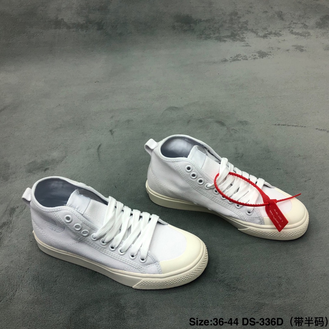 120码数：男女鞋36-44码（带半码）简介：阿迪达斯/Adidas NIZZA 帆布2019高帮新款时尚板鞋