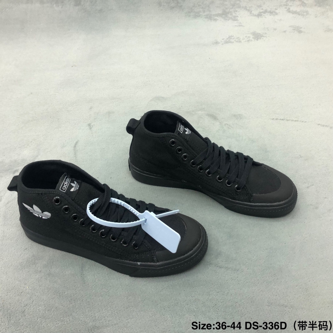 120码数：男女鞋36-44码（带半码）简介：阿迪达斯/Adidas NIZZA 帆布2019高帮新款时尚板鞋
