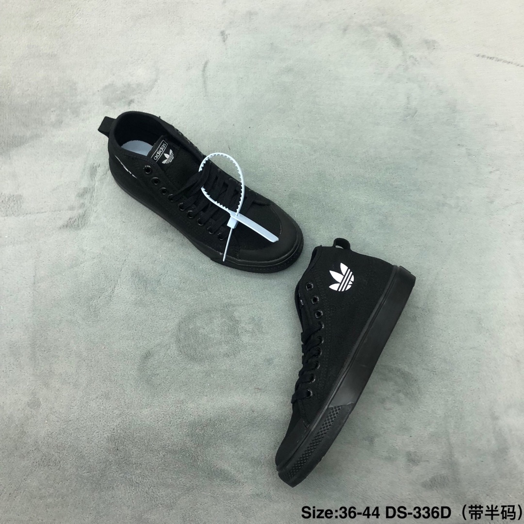 120码数：男女鞋36-44码（带半码）简介：阿迪达斯/Adidas NIZZA 帆布2019高帮新款时尚板鞋
