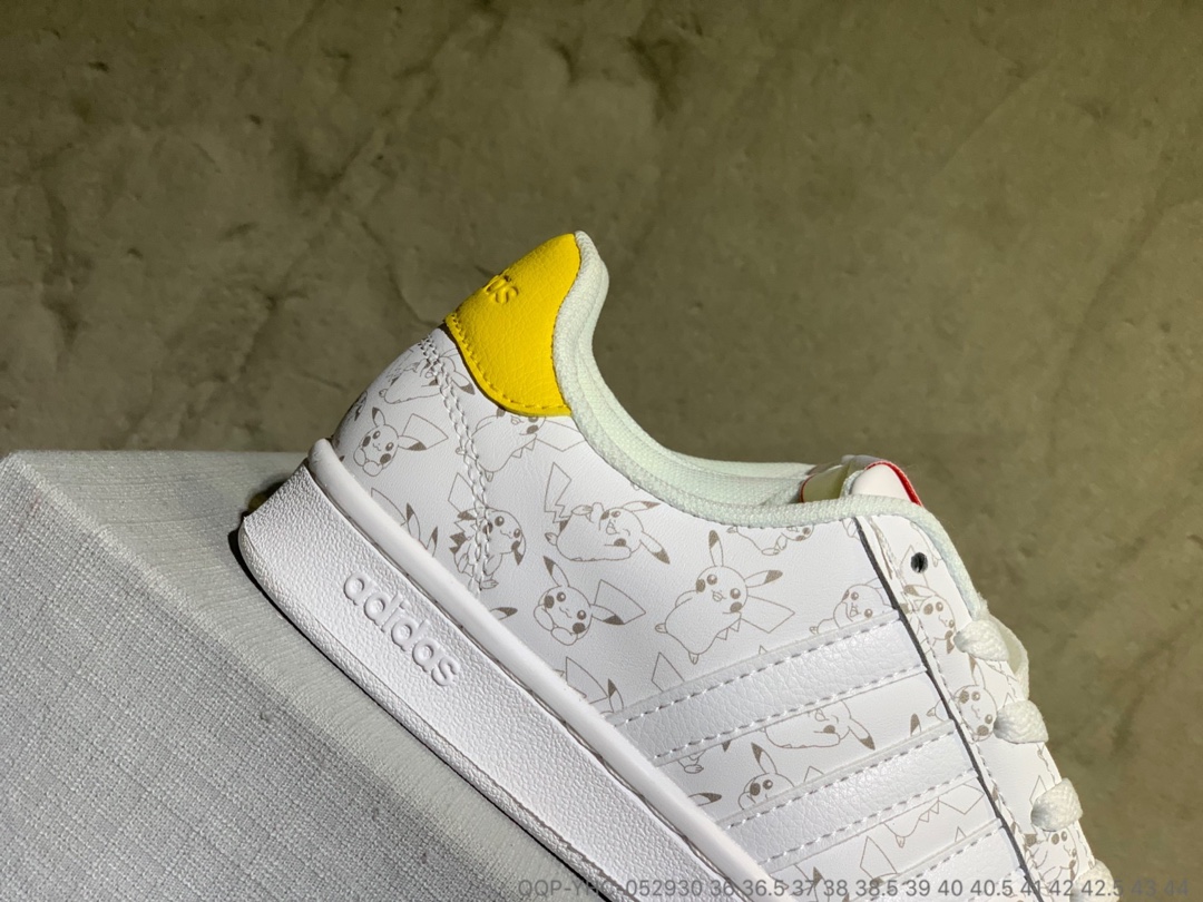 130真标半码   Adidas Stan Smith “比卡丘”卡通系列板鞋 QQP-YHC-052930