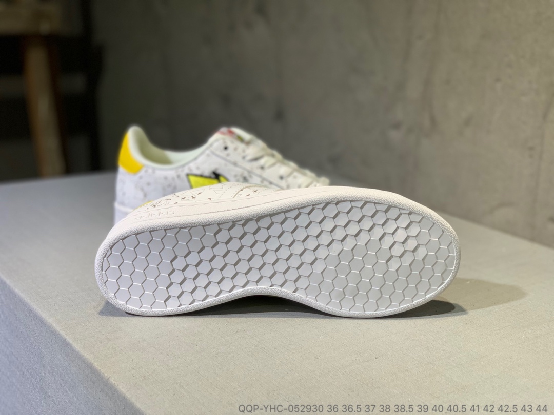 130真标半码   Adidas Stan Smith “比卡丘”卡通系列板鞋 QQP-YHC-052930