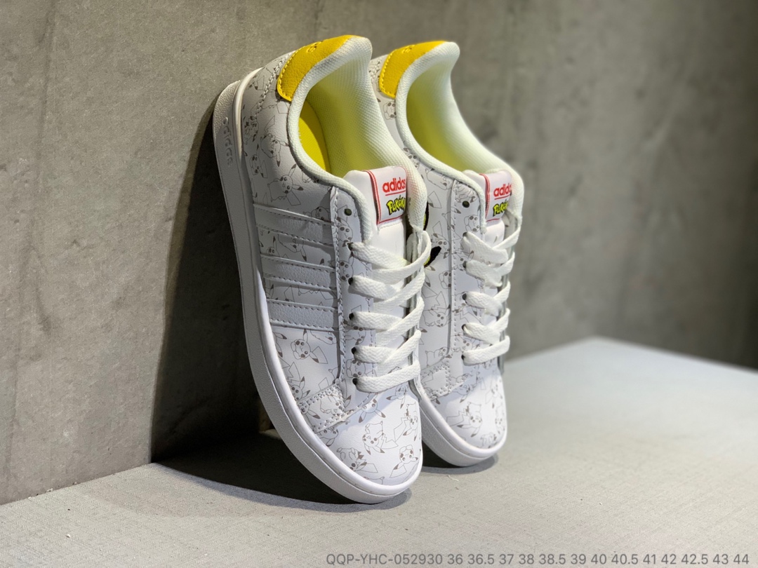 130真标半码   Adidas Stan Smith “比卡丘”卡通系列板鞋 QQP-YHC-052930