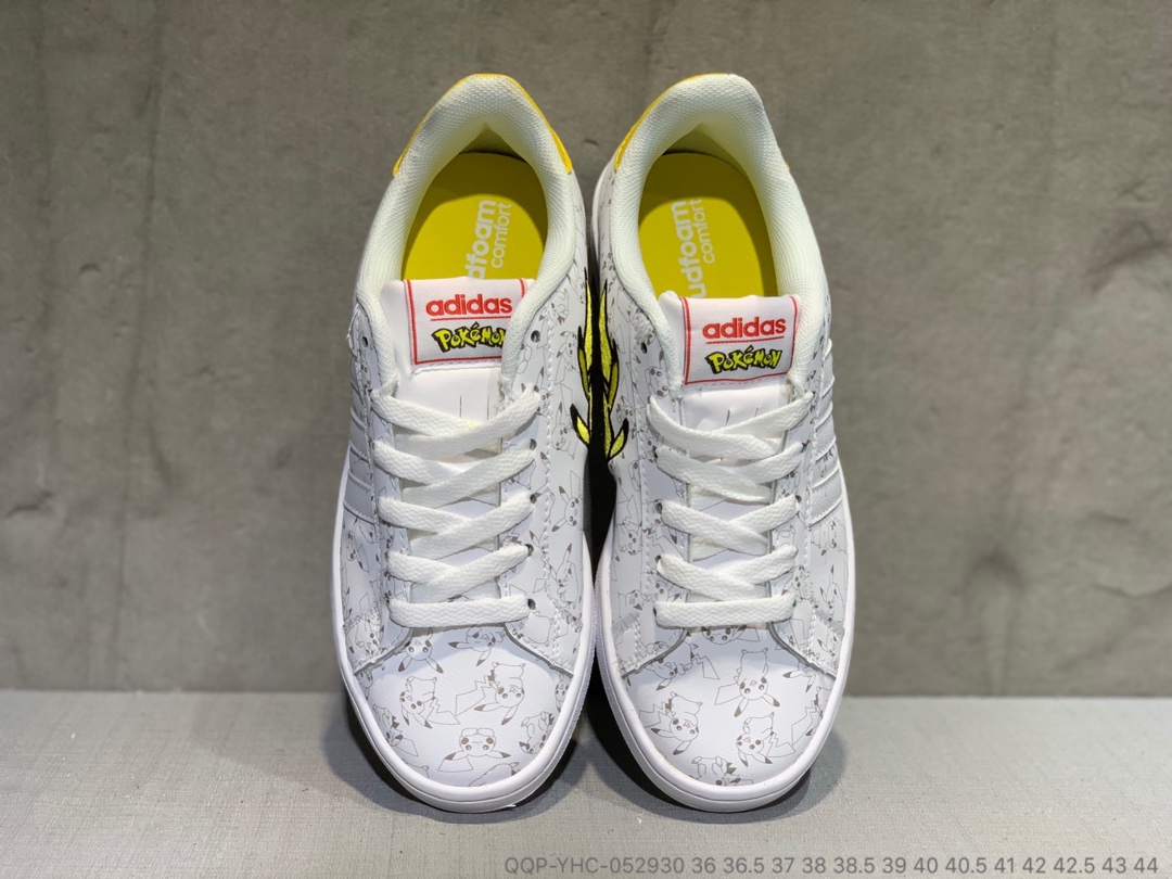 130真标半码   Adidas Stan Smith “比卡丘”卡通系列板鞋 QQP-YHC-052930