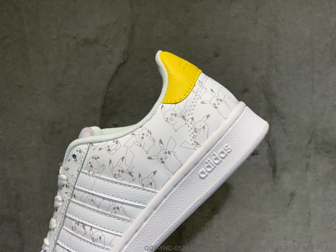 130真标半码   Adidas Stan Smith “比卡丘”卡通系列板鞋 QQP-YHC-052930