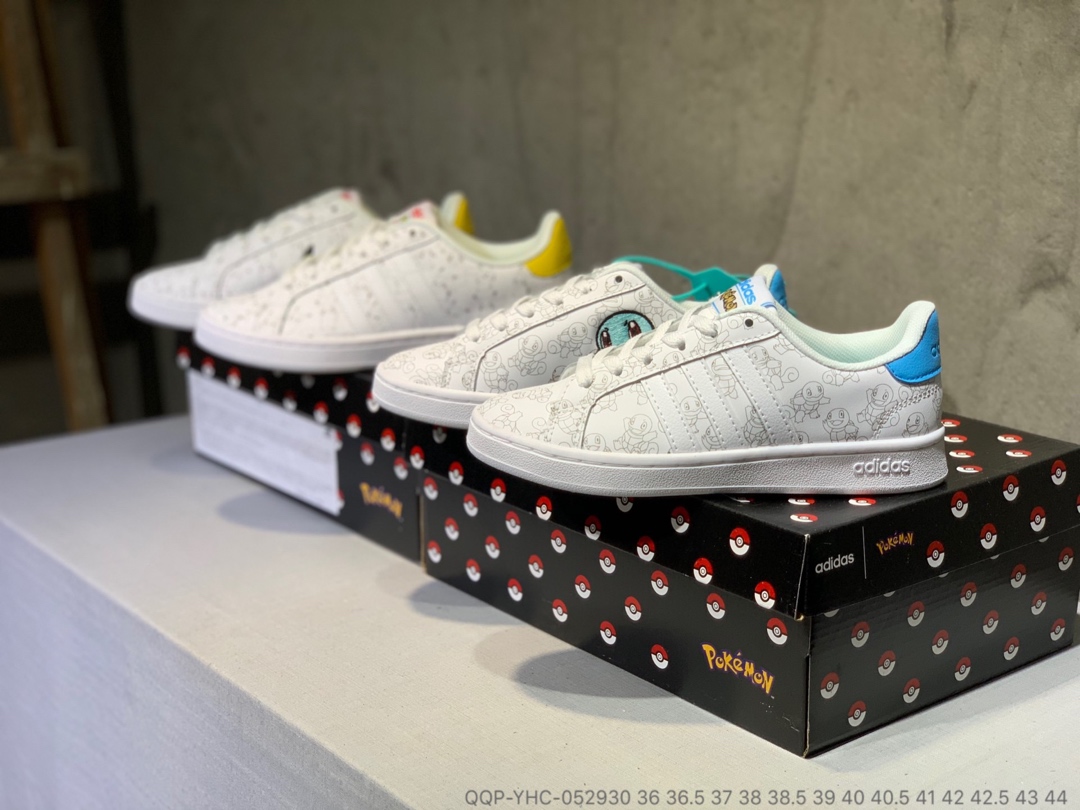 130真标半码   Adidas Stan Smith “比卡丘”卡通系列板鞋 QQP-YHC-052930
