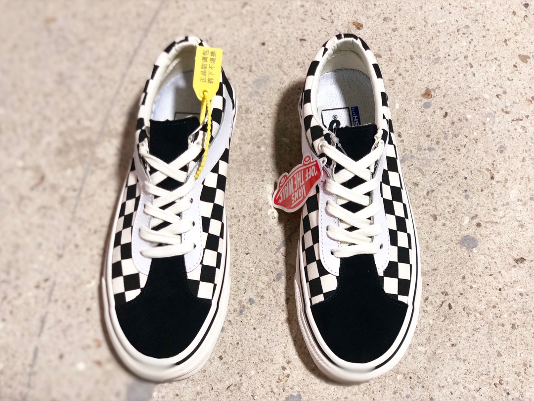 160硫化版本出货！Vans Authentic 44 DX系列万斯“黑白格子”帆布硫化板鞋范斯复刻，安纳海姆工厂系列！