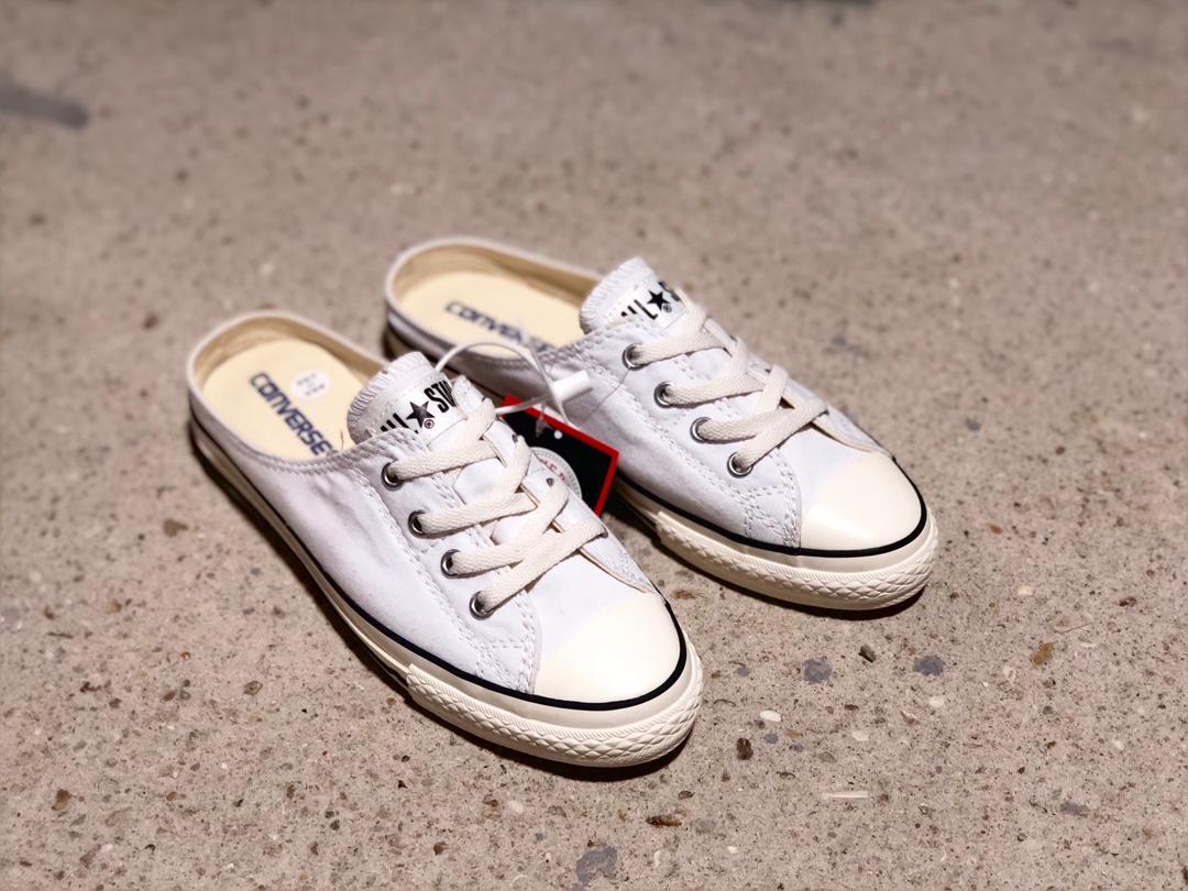 150converse匡威ALL STAR S MULE SLIP OX女式帆布懒人拖鞋 5CL196双围条