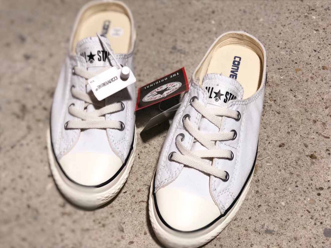 150converse匡威ALL STAR S MULE SLIP OX女式帆布懒人拖鞋 5CL196双围条