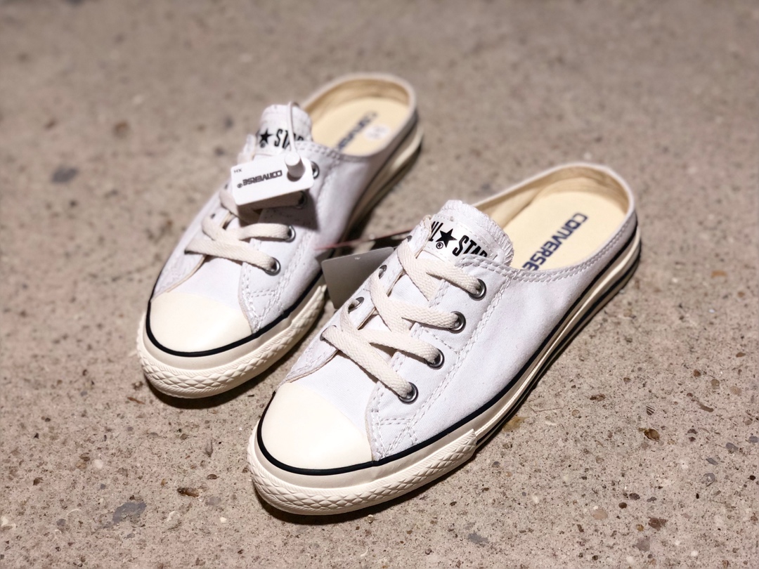 150converse匡威ALL STAR S MULE SLIP OX女式帆布懒人拖鞋 5CL196双围条