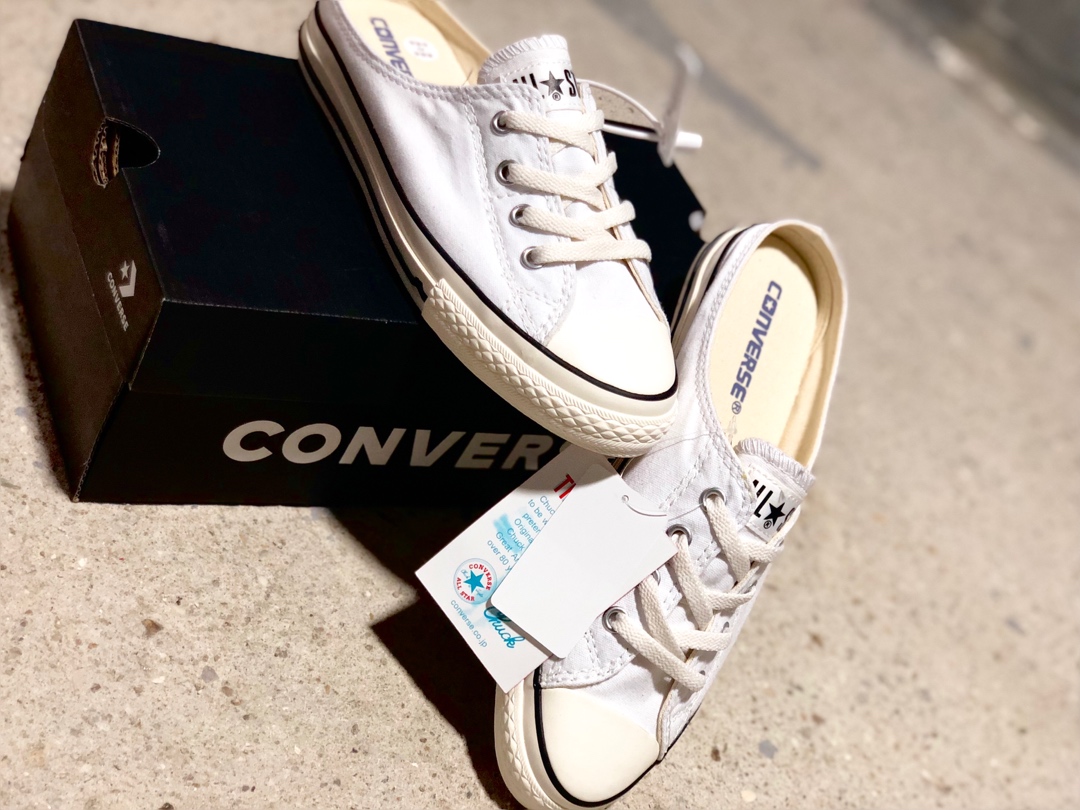 150converse匡威ALL STAR S MULE SLIP OX女式帆布懒人拖鞋 5CL196双围条