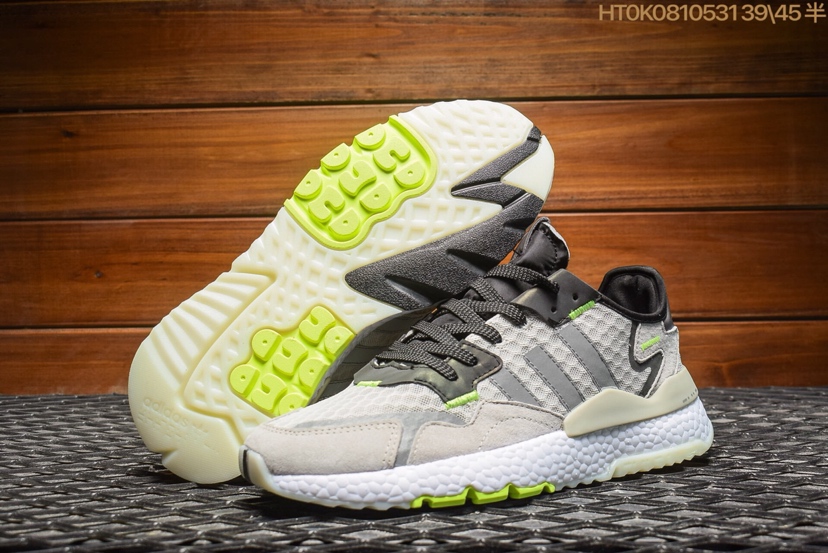 140 真标阿迪达斯 Adidas Nite Jogger ＂夜行者＂2019 全新复古跑鞋 3M 反光设计 进口猪八面