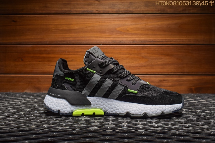 140 真标阿迪达斯 Adidas Nite Jogger ＂夜行者＂2019 全新复古跑鞋 3M 反光设计 进口猪八面