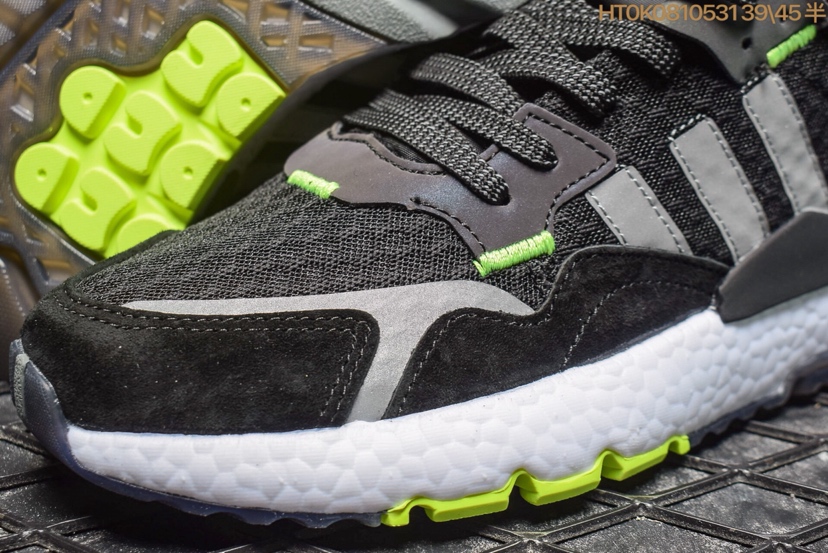 140 真标阿迪达斯 Adidas Nite Jogger ＂夜行者＂2019 全新复古跑鞋 3M 反光设计 进口猪八面