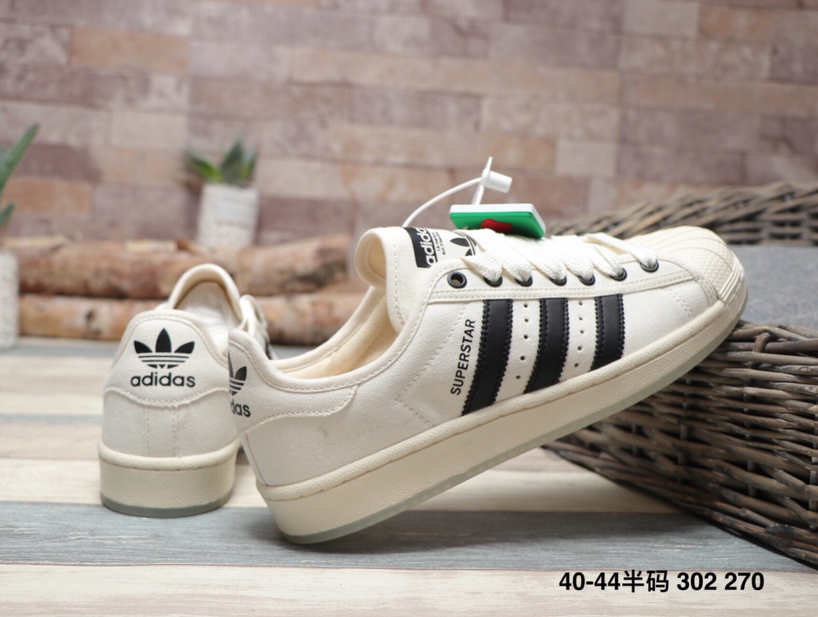 160阿迪达斯 Adidas  Superstar Rize W 夜光底 丝绸鞋带贝壳头运动休闲运动板鞋  302 270