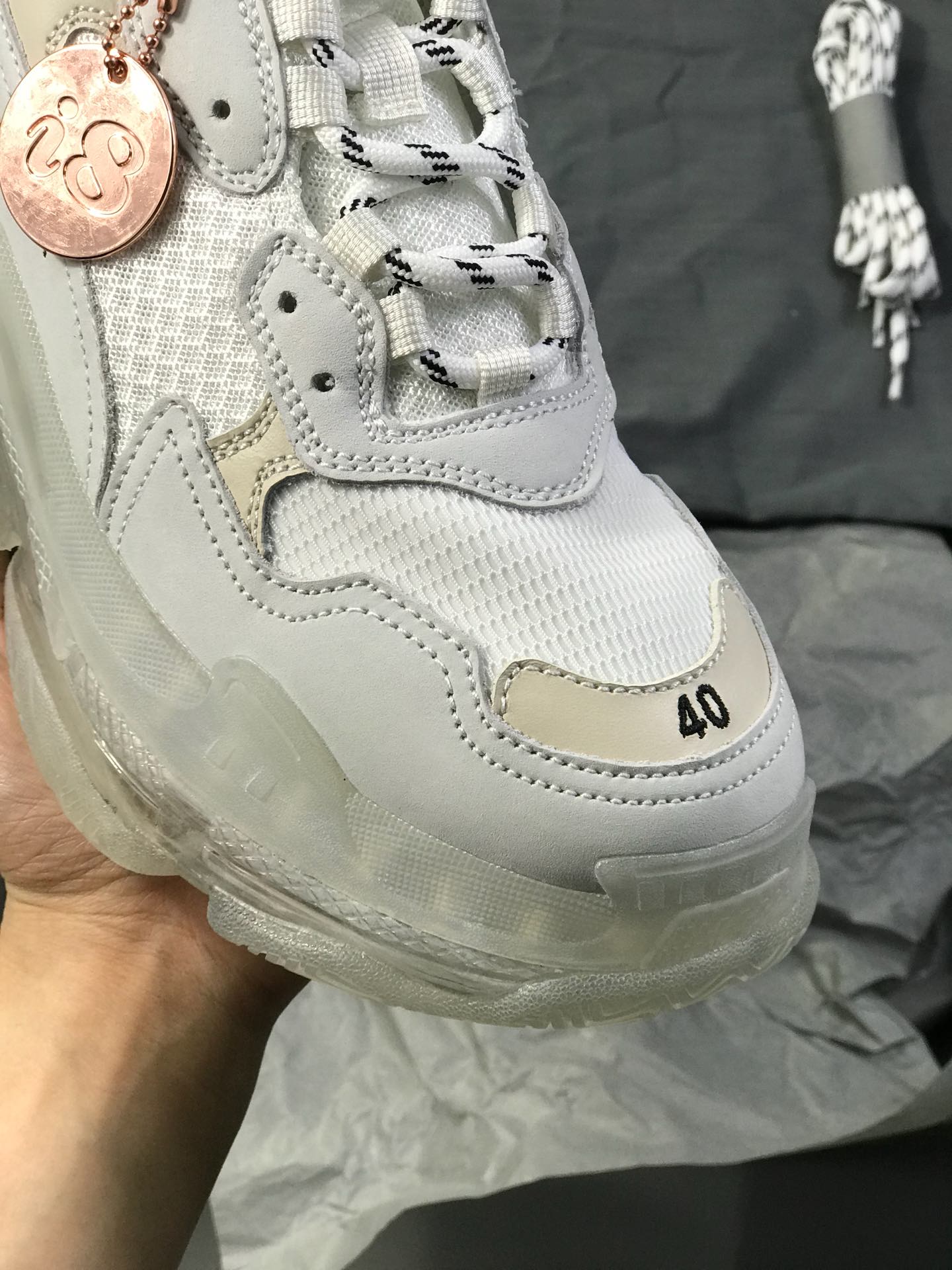 540Balenciaga 巴黎世家 Triple S 3.0 三代复古休闲跑鞋 全组合氮气水晶大底