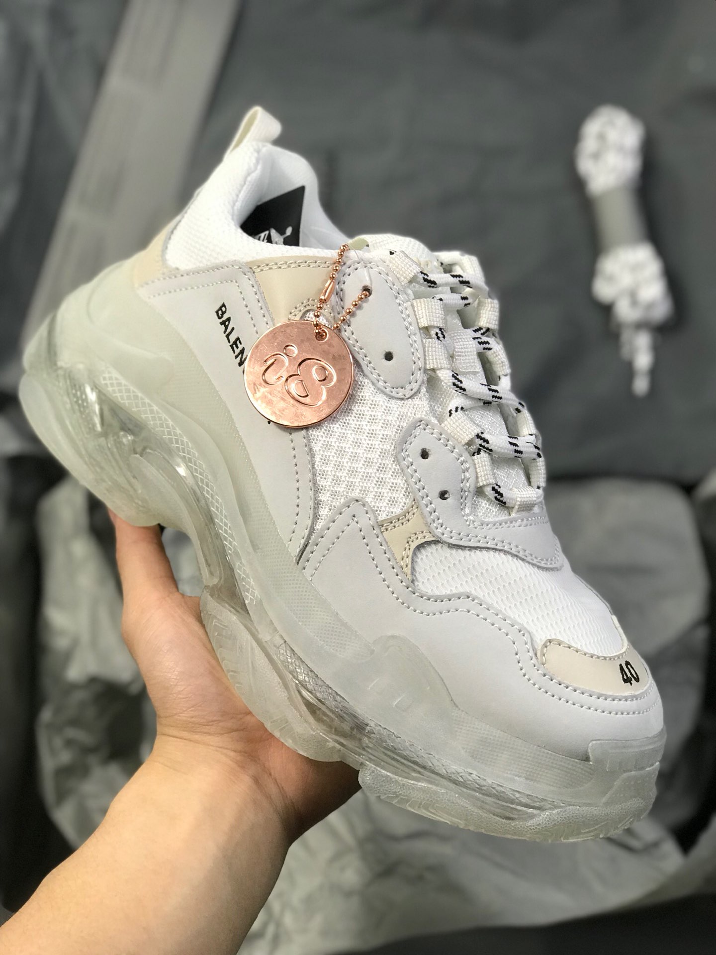 540Balenciaga 巴黎世家 Triple S 3.0 三代复古休闲跑鞋 全组合氮气水晶大底