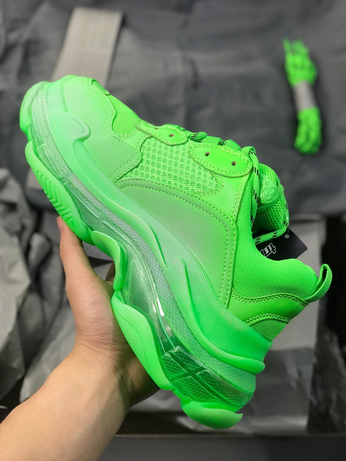 540Balenciaga 巴黎世家 Triple S 3.0 三代复古休闲跑鞋 全组合氮气水晶大底