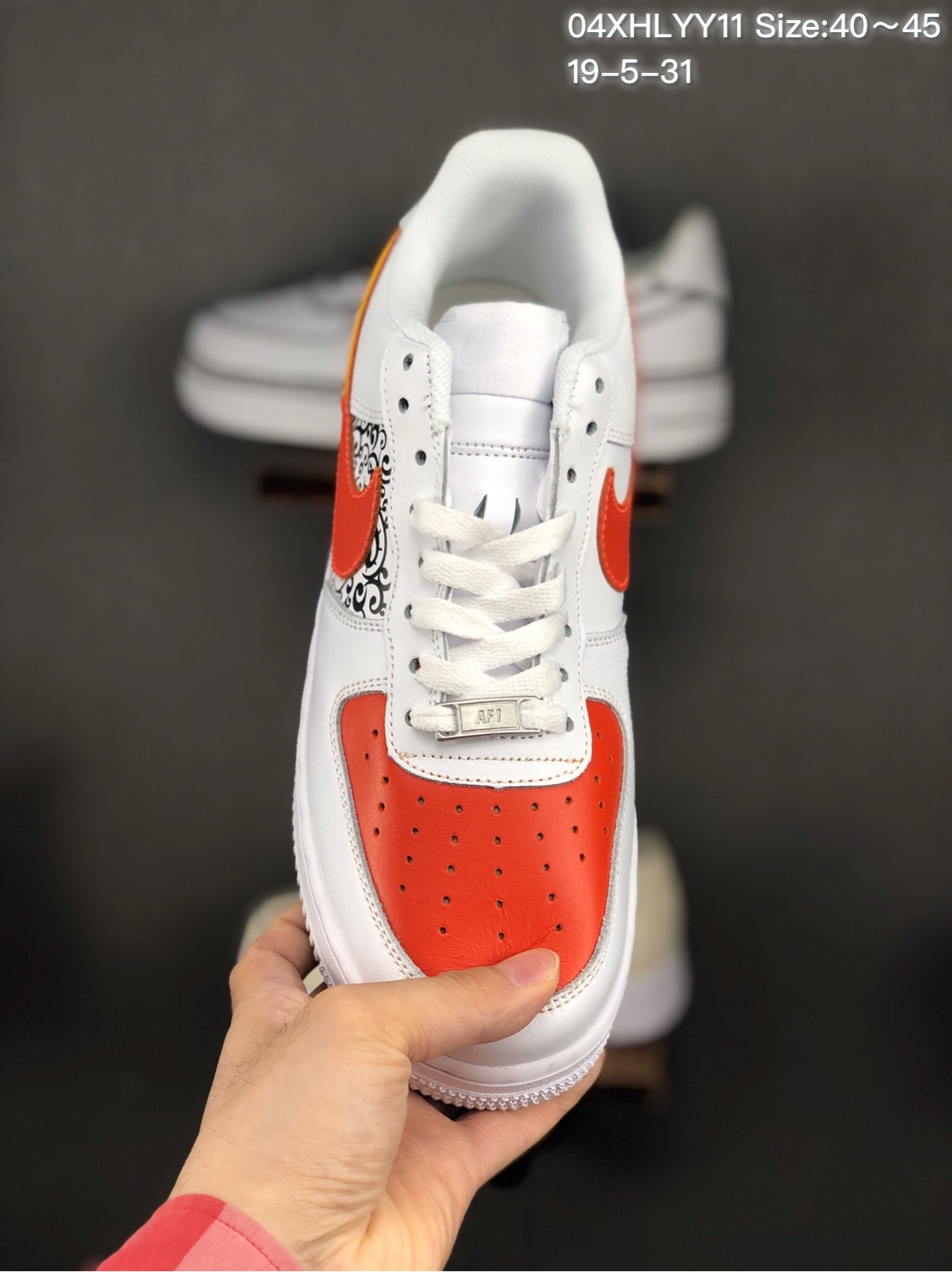 170 头层/耐克 Nike Air Force 1 x Off W hite 原盒真标 头层真皮拼接 OW联名限量空军一号板鞋