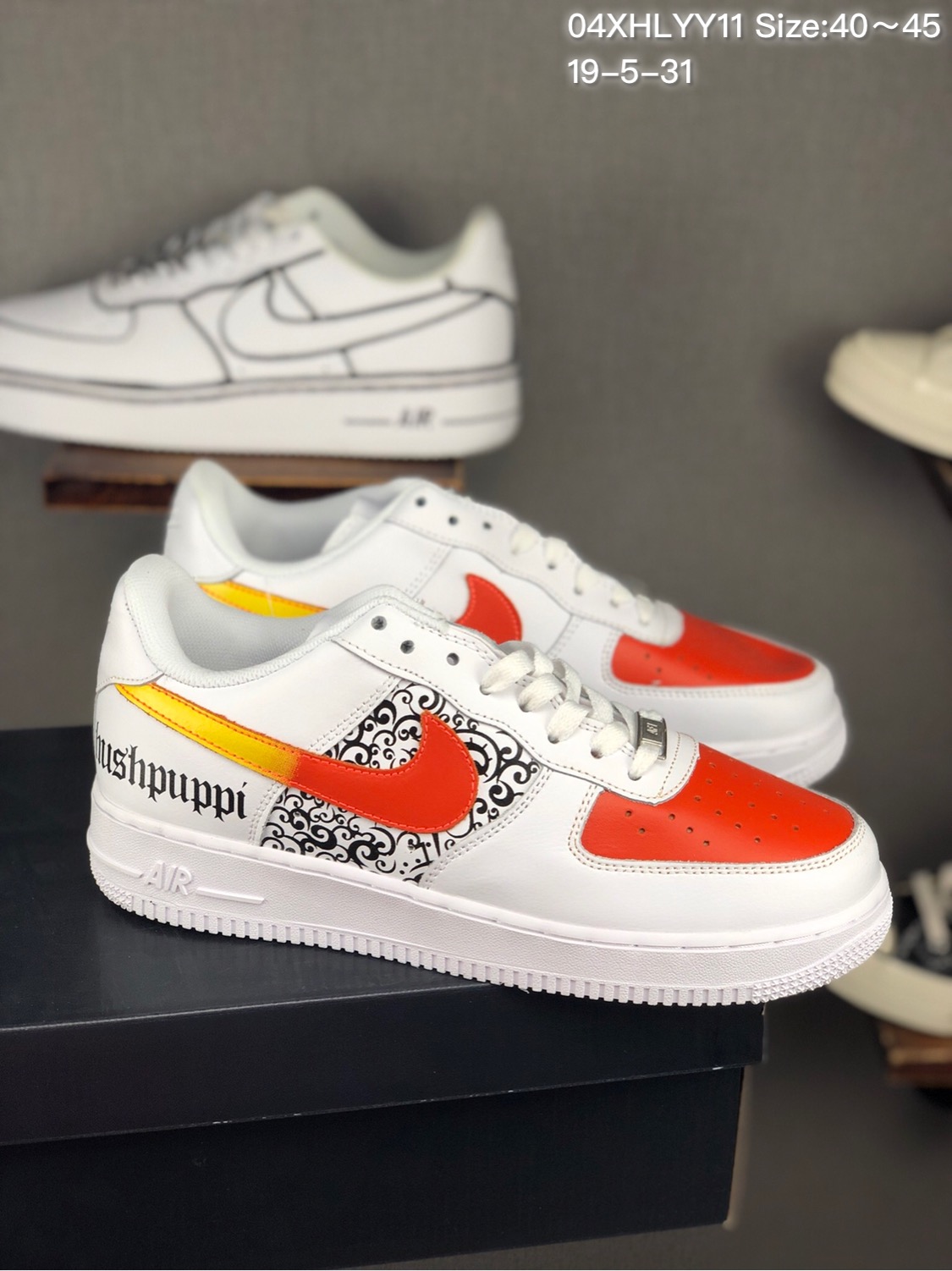 170 头层/耐克 Nike Air Force 1 x Off W hite 原盒真标 头层真皮拼接 OW联名限量空军一号板鞋