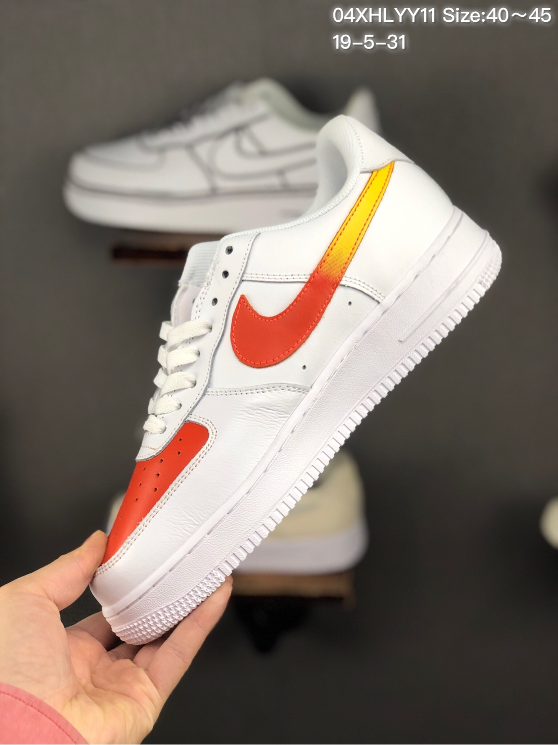 170 头层/耐克 Nike Air Force 1 x Off W hite 原盒真标 头层真皮拼接 OW联名限量空军一号板鞋