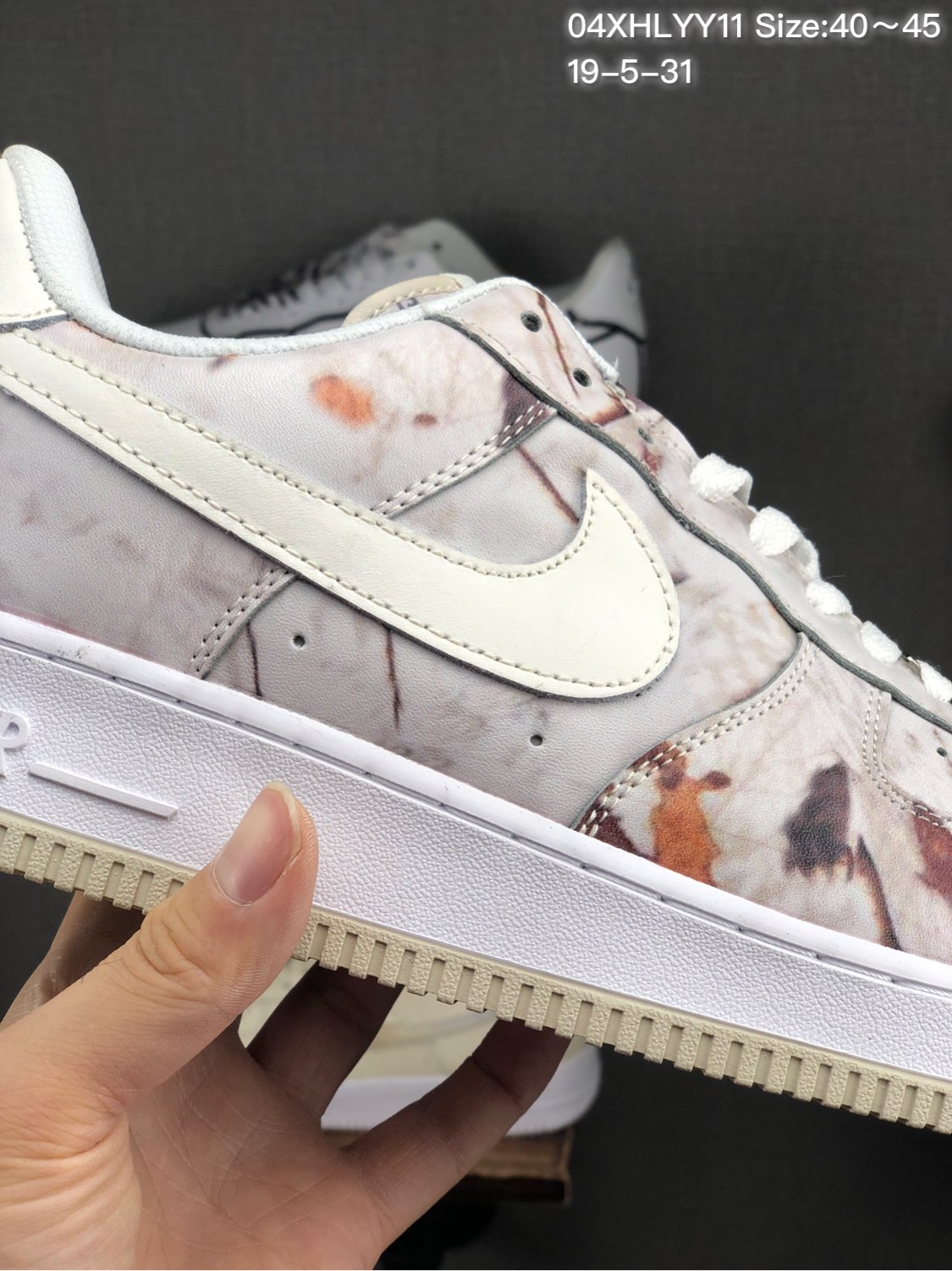 170 头层/耐克 Nike Air Force 1 x Off W hite 原盒真标 头层真皮拼接 OW联名限量空军一号板鞋