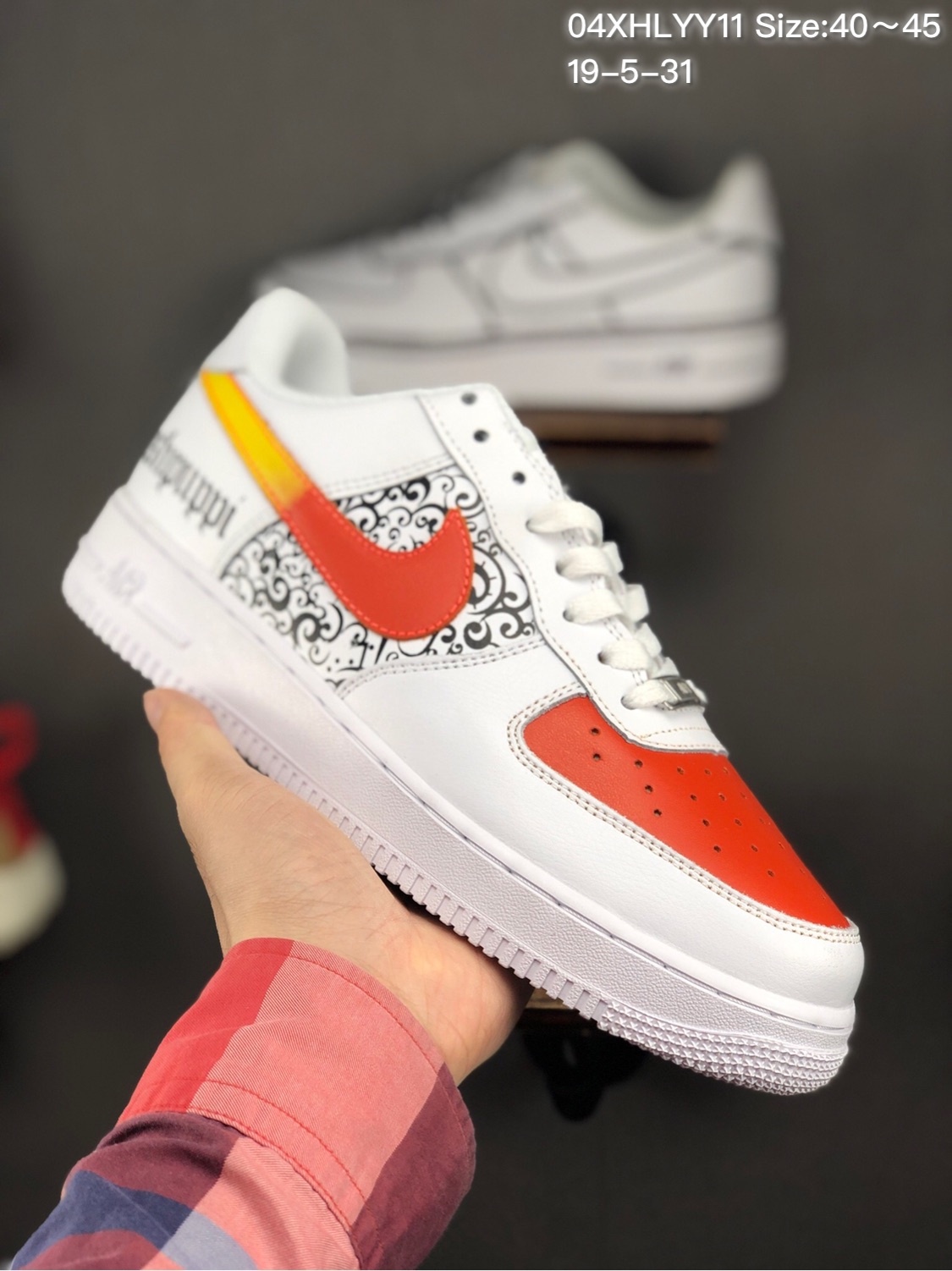 170头层/耐克 Nike Air Force 1 x Off W hite 原盒真标 头层真皮拼接 OW联名限量空军一号板鞋