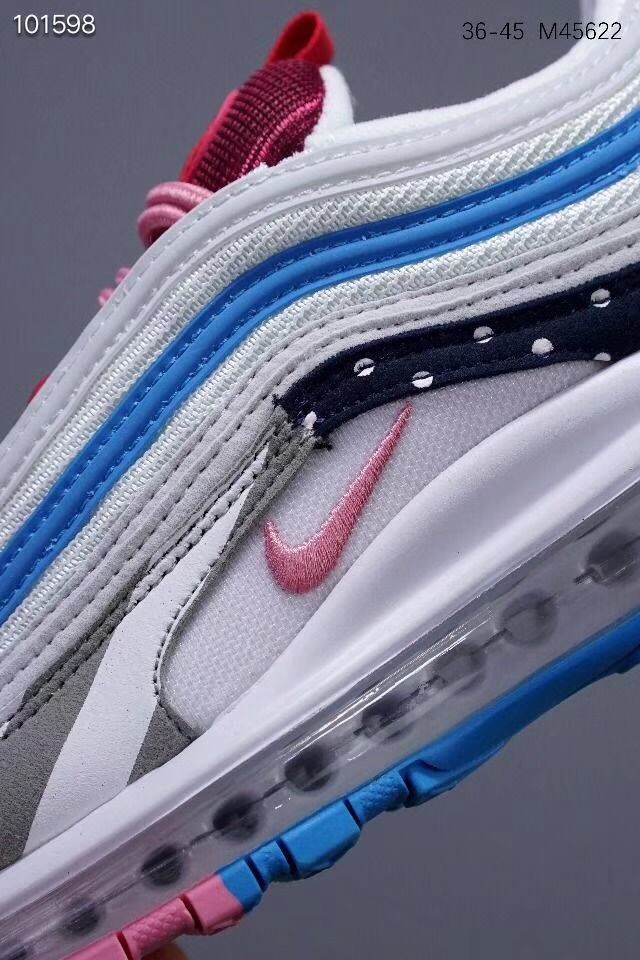 100 荷兰先锋艺术家联名Parra x Nike Air Max 97系列百搭复古气垫慢跑鞋”彩虹游乐园
