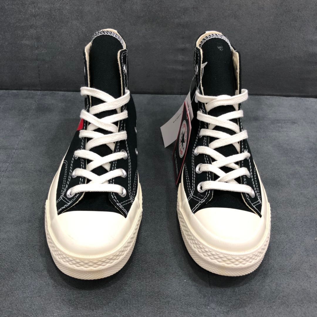 正确鞋盒还原正品CDG Play x CONVERSE 1970s 匡威川久保玲 play爱心联名帆布鞋