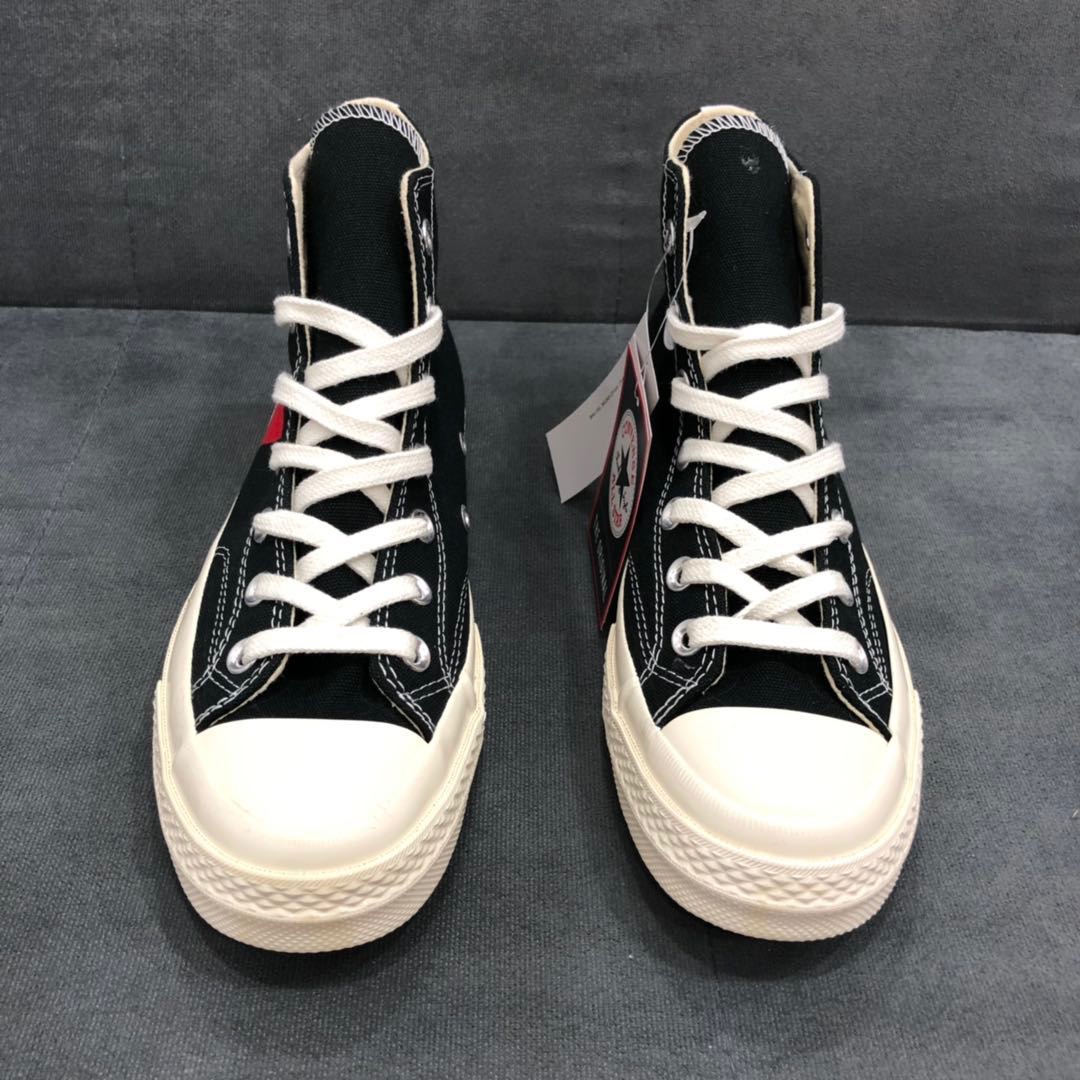 p140 正确鞋盒还原正品CDG Play x CONVERSE 1970s 匡威川久保玲 play爱心联名帆布鞋