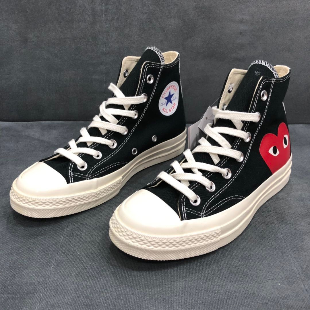 正确鞋盒还原正品CDG Play x CONVERSE 1970s 匡威川久保玲 play爱心联名帆布鞋