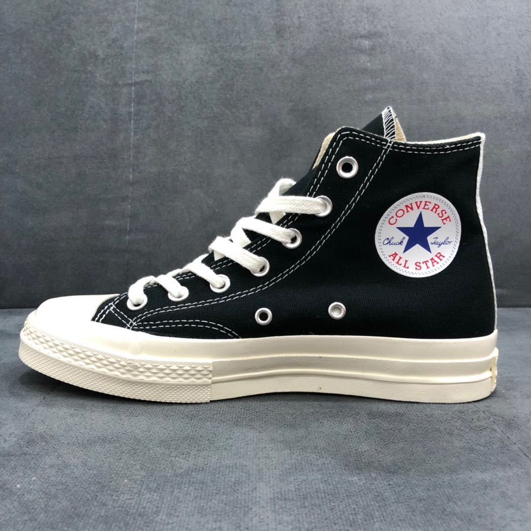 p140 正确鞋盒还原正品CDG Play x CONVERSE 1970s 匡威川久保玲 play爱心联名帆布鞋