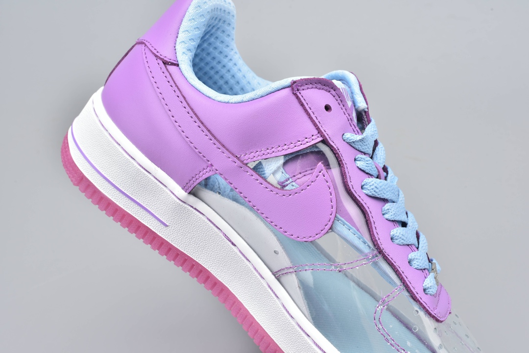190 Nike Air Force 1 PREMIUM 空军透明鞋面拼接 紫冰蓝 314791-951