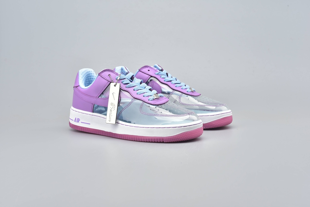 190 Nike Air Force 1 PREMIUM 空军透明鞋面拼接 紫冰蓝 314791-951