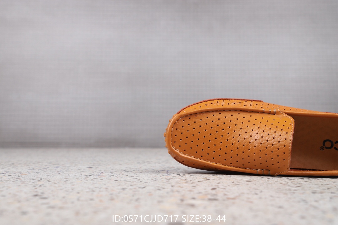 120 ECCO爱步 男鞋19春夏款商务休闲正装鞋套脚豆豆鞋