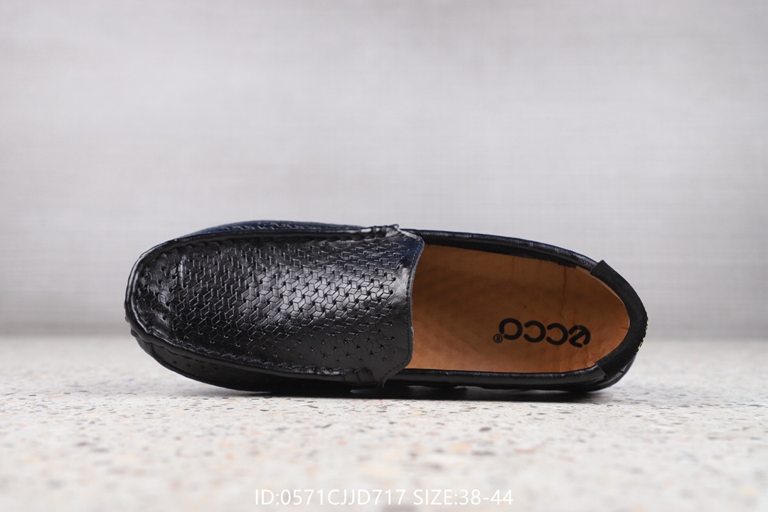 120 ECCO爱步 男鞋19春夏款商务休闲正装鞋套脚豆豆鞋