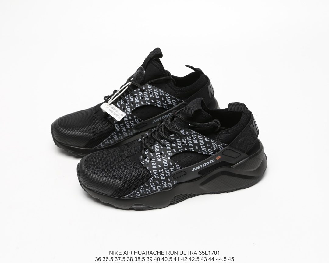100  公司级福利华莱士四代联名款 NIKE AIR HUARACHE RUN ULTRA 超轻透气网面跑鞋 内置气垫