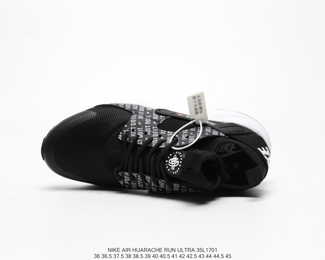 100  公司级福利华莱士四代联名款 NIKE AIR HUARACHE RUN ULTRA 超轻透气网面跑鞋 内置气垫