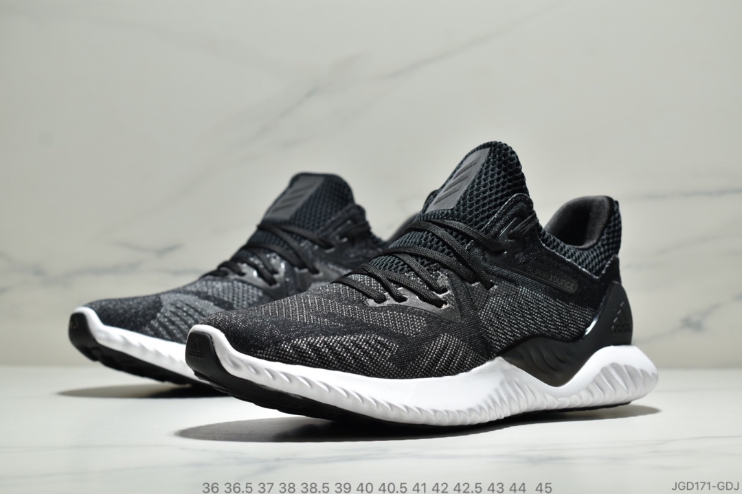 180公司级 阿迪达斯Adidas Alphabounce Beyond 阿尔法小椰子透气缓震跑步鞋 CG5579 哈登上脚