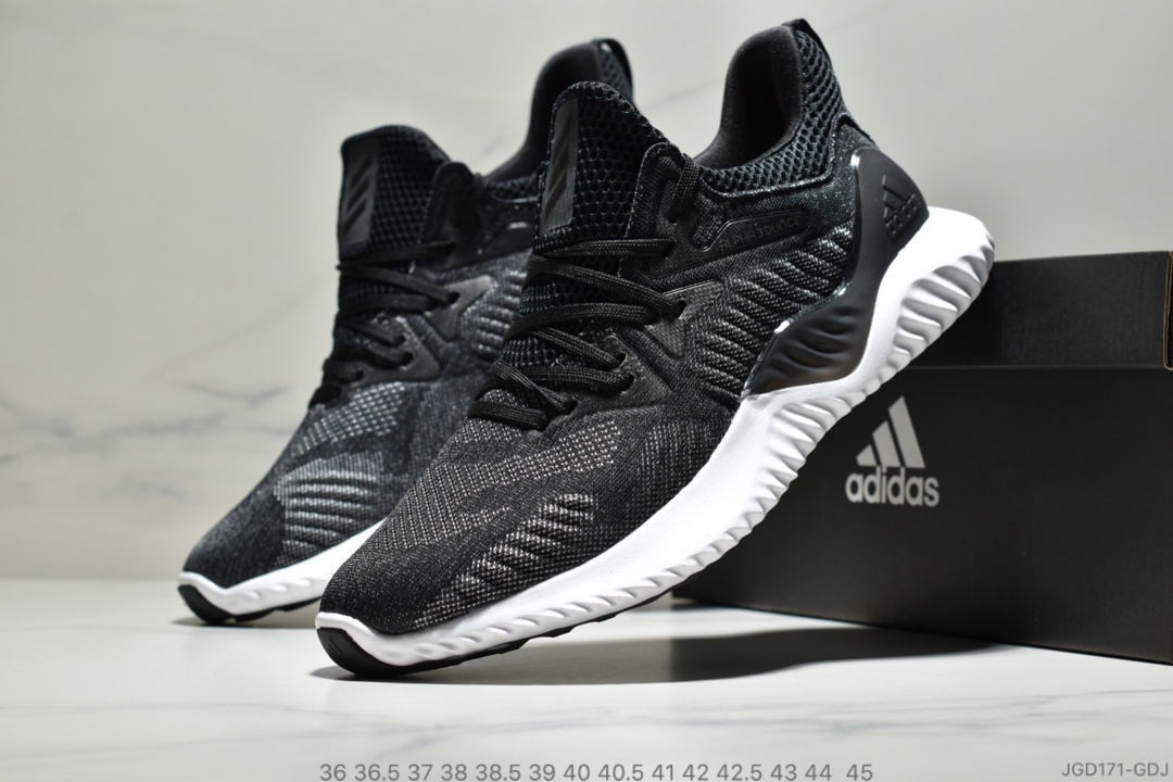180公司级 阿迪达斯Adidas Alphabounce Beyond 阿尔法小椰子透气缓震跑步鞋 CG5579 哈登上脚