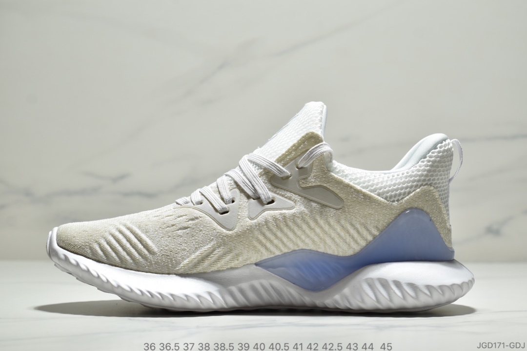 180公司级 阿迪达斯Adidas Alphabounce Beyond 阿尔法小椰子透气缓震跑步鞋 CG5579 哈登上脚