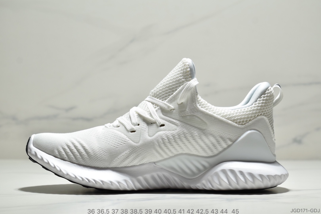 180公司级 阿迪达斯Adidas Alphabounce Beyond 阿尔法小椰子透气缓震跑步鞋 CG5579 哈登上脚