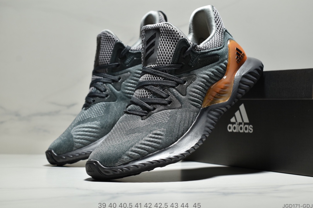 180公司级 阿迪达斯Adidas Alphabounce Beyond 阿尔法小椰子透气缓震跑步鞋 CG5579 哈登上脚
